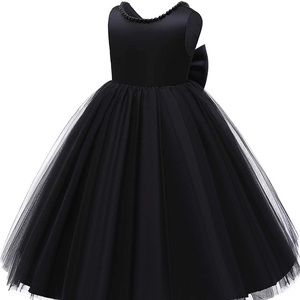 Little girl size 6-7 black formal dress